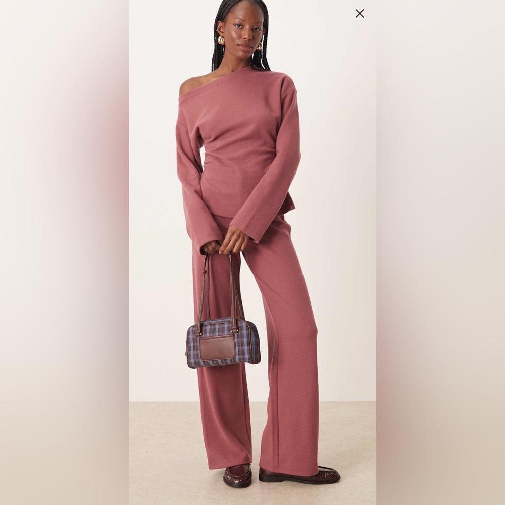 ASOS super soft wide leg pants and corset top size small